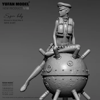 1/18 YUFAN MODELIS Sveķu modelis komplekti DIY rotaļlietas sevis samontēt YFWW-2086