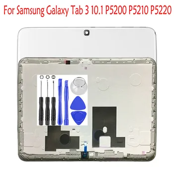 1 Gab (Pārbaudīts) Samsung Galaxy Tab 3 10.1 SM-P5200 P5210 P5220 Atpakaļ Akumulatora Vāciņu Aizmugurējo Durvju Mājokļu Gadījumā Rezerves Daļas