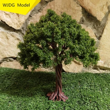 1 GAB zaļā modeļa koks ļoti 15 cm /17cm /20cm /25cm, celtniecības smiltis DIY amatniecības modeļa materiālus. miniatūra