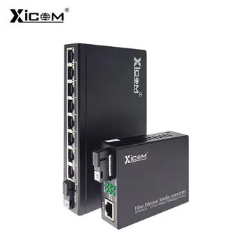 10/100M 25KM Redzes Media Converter Slēdzis fibra Simplex SC Singlemode Vienu Fiber Raiduztvērēju Saderīgu Cisco/Mikrotik/Huawei