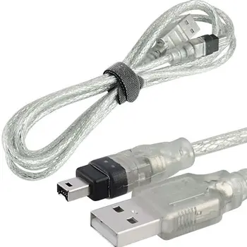 100/200/400 Megabiti Likmes USB Vīrietis, lai Firewire IEEE 1394 4Pin Datu Pārsūtīšanas Vīriešu Pārveidotājs Kabelis, DV Kameras