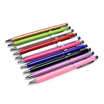 10PCS 2 In 1 skārienjutīgo Ekrānu Irbuli Gēla Tintes Pildspalva Soda Punktu Stylus Capacitive Touch Microfiber Stylus Pen Touch, Ipad Iphone