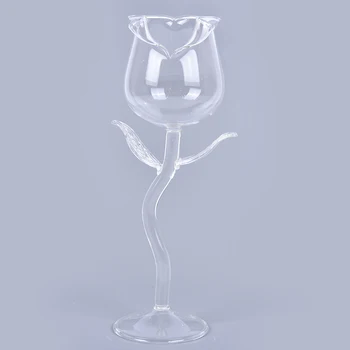 1Pc Radošo Vīna Glāzi Rožu Ziedu Formas Goblet Svinu, Sarkanā Vīna Kokteilis Brilles, Mājas Kāzu svinības Barware Drinkware Dāvanas