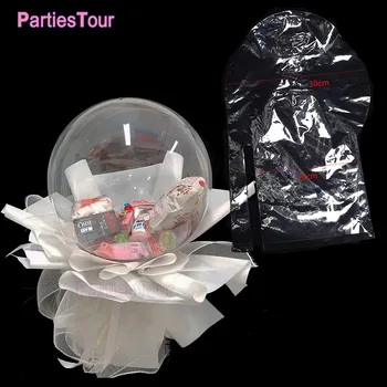20pcs 30CM Skaidrs, Bobo Baloni Platu Kaklu Caurspīdīgs Burbulis Balonu Valentīna Diena Kāzu Balonu Ziedu Pušķi Dzimšanas dienas Dāvana