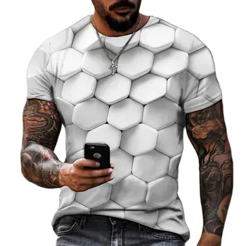 3D T Krekls Vīriešiem Modes Hip Hop O-veida kakla Īsām Piedurknēm Topi Anotācija Harajuku Vīriešu T-krekli Lielgabarīta t-veida Krekls Cilvēks Apģērbi