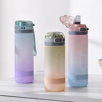 500ml/600ml Jaunu Modes Ūdens Pudele Ar Salmiņu BPA Free Portatīvo Āra Sporta Gudrs Dzeramā Plastmasas Pudeles, Eco-Friendly