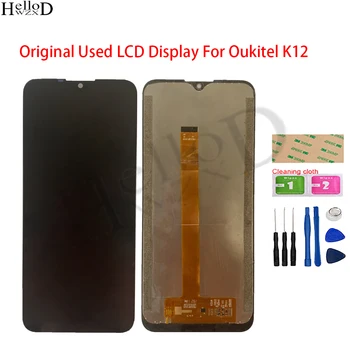 6.3 collu Sākotnējā Izmanto LCD Ekrāns OUKITEL K12 LCD Displejs, Touch Screen Digitizer Nomaiņa Oukitel K12 Pilns LCD Ekrāns