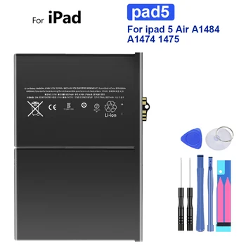 Akumulatoru iPad Mini 4 3 2 1 5 6 iPad Pro 9.7 10.5 12.9 2 3 3 Gen Gaisa Air2 Li-jonu Polimēru Tablete Bateria A1474 A1547 A1798