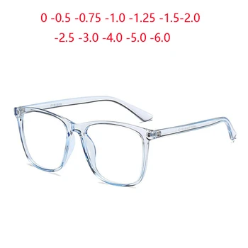 Anti-zila Gaisma Unisex Recepšu Brilles Ultravieglajiem TR90 Saule Photochromic Laukumā Tuvredzīgs Brilles 0 -0.5 -0.75, Lai -6.0