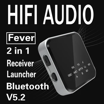APTX-LL/HD Zema Latentuma Bluetooth 5.2 Audio Uztvērējs, Raidītājs Adapteris Brīvroku 3,5 mm Aux Bezvadu Stereo Mūzikas Adapteri