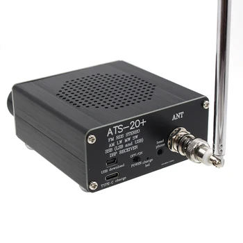 ATS-20+ PLUS SI4732 Visu Joslu, Radio FM, AM (MW Un SW) Un SSB (LSB Un USB) Ar Antenu Un Tipa C Uzlādes Datu Kabeli