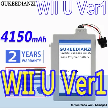 Augstas Ietilpības GUKEEDIANZI Akumulatora 4150mAh Nintendo Wii U Gamepad