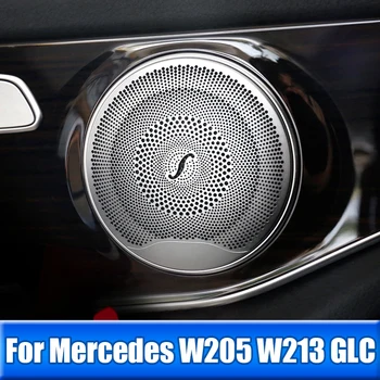 Automašīnu Durvju Audio Tweeter Skaļrunis Segtu Skaņu Stereo Apdare Priekš Mercedes Benz E C GLC Klases W213 W205 X253 AMG Interjera Aksesuāri