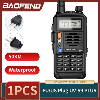 BaoFeng UV-S9 Plus Walkie Talkie, UHF, VHF Radiostacija 10W 10km lielu Jaudu lielos attālumos Portatīvo liela Jauda, CB divvirzienu Radio uv-5r