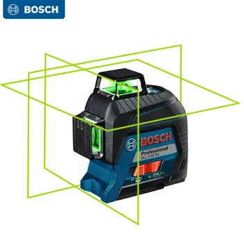 Bosch Lāzera Līmeni GLL3-60XG Lāzera Līmeni 12-Line Zaļā Marķējuma Projekcijas Līnijas Mājas iekārtojuma Vai Āra Pieejams