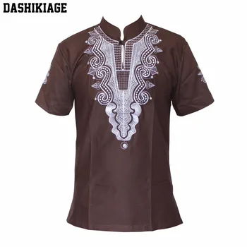 Dashikiage 5 Krāsas Āfrikas Modes Vīrieši/sievietes Unikāla Dizaina Izšuvumi Cēloņu T-krekls Atdzist Apģērbs Topi Augstas Kvalitātes