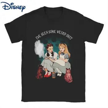 Disney Alise Dorothy Dīvaini Alice in Wonderland Vīriešu T Krekls, t-veida Krekls ar Īsām Piedurknēm Apaļu Kakla T-Krekls Tīras Kokvilnas Vasaras Topi