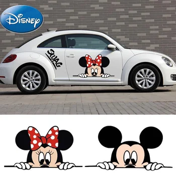 Disney Mickey Minnie Cute Karikatūra Auto Uzlīme Apdare anime rīki led power bank auto accesorios para auto
