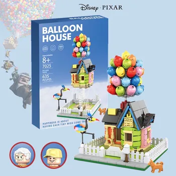 Disney Pixar AUGŠU Filmu Balonu Māja Carl Rasels Anti Gravitācijas Dynamics Līdzsvaru Draugiem, Celtniecības Bloki, Ķieģeļi, Rotaļlietas, Dāvanu Mazulis Komplekts
