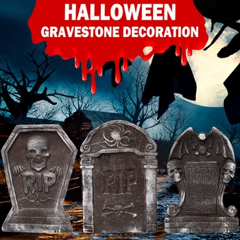 Halloween Šausmu Putu Kapa Piemineklis Haunted House Skatuves Apdare Prop Spoku Festivāls Puses Dārza Dekorēšanai