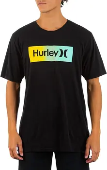 Hurley One & Tikai Liekami Slīpums Īsām Piedurknēm Tee