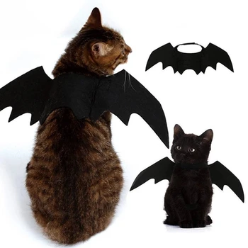 Ir 2021. Jaunas Halloween Pet Suns, Kostīmi Apģērbi Black Bat Wings Pet Dāvanu Black Gudrs, Funny Cosplay Kaķis, Suns Saģērbt Mājdzīvnieku Piederumi