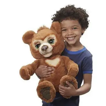 Ir 2021. JAUNU 25cm Ziņkārīgs Lācis Interaktīvās Plīša Rotaļlieta Lācis Gudrs Plīša Rotaļlieta Jāmaksā Lācis Cute Bear Rotaļlietas, Dāvanas