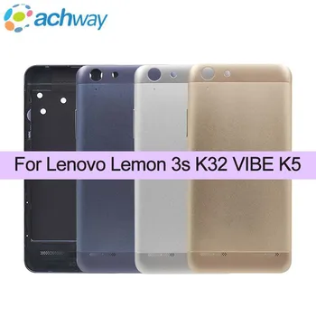 Jauns Atpakaļ Akumulatora Vāciņu Lenovo K5 Lemon3s K32 Telefonu Gadījumā Rezerves Daļas lenovo Vibe k5 Durvju Mājokļu Rezerves Daļas