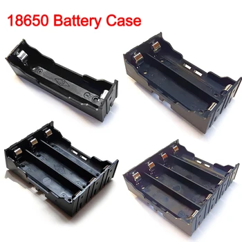 Jauns DIY ABS 18650 Power Bank Gadījumos 1X 2X 3X 4X 18650 Baterijas Turētāju Uzglabāšanas Kaste Lieta 1 2 3 4 Slots Baterijas Konteiners Grūti Pin