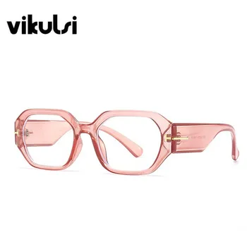 Jaunā Luksusa Sešstūra Anti Zilās Brilles Rāmis Sieviešu Modes T Rāmis Lasīšanas Brilles Rozā Skaidrs, Briļļu Optiskās Brilles oculos