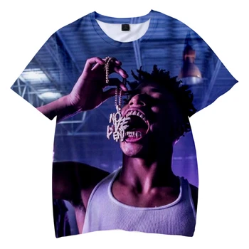 Karstā Pārdošanas Reperis NLE Choppa 3d Iespiests T-krekls Modes O-veida Kakla Vīriešiem/sievietēm ar Īsām Piedurknēm Gadījuma Harajuku Tautas Streetshirt Augšu
