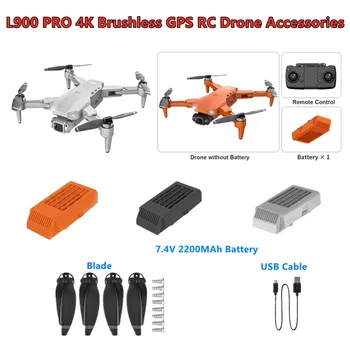 L900 PRO L900 PRO SE 4K GPS 5G WIFI FPV Brushless RC Quadcopter Dūkoņa, Rezerves Daļas, 7.4 V 2200mAh Baterija/Dzenskrūves/Arm/USB Kabelis