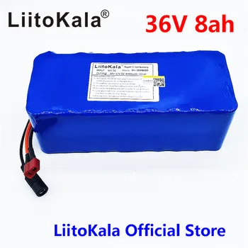 Liitokala 36V 8AH velosipēdu elektrisko automašīnu akumulatoru motorollera un augstas kapacitātes litija baterija nav iekļauts Lādētājs