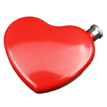 Mīlestības Sirds Formas Hip Kolbas 4-5oz Sarkana Sirds Dizaina Banānu Hip Kolbas Lūpas Forma Radošā Mazo Flagon