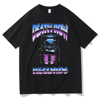 Mīļāko Dāvanu Death Row Records Chrome Logo Lieliska Dāvana T-krekls Awesome Tupac 2Pac T-krekli, Vīriešu, Sieviešu Vintage Hip Hop Streetwear