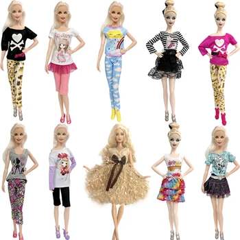 NK 1 Gab Modes Puse Kleita Svārki Modernas Drēbes Par Barbie &1/6 BJD Blythe&30cm Leļļu Aksesuāri Meitenei Dāvanu Bērnu Rotaļu JJ