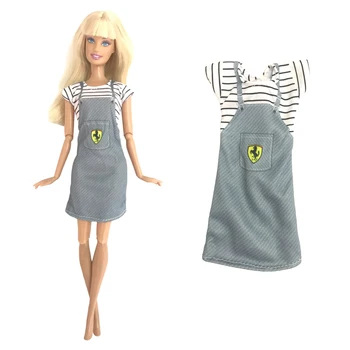 NK Oficiālais 1 Gab Modes Zeķturi Apģērbu Ikdienas Valkāšanai Pelēks Krekls Puse Svārki DIY (do it yourself, Rotaļlietas, Barbie Lelle Accessorie