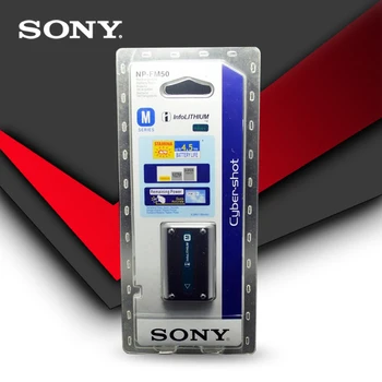 Oriģinālu Sony Fotokameras akumulatoru NP-FM50 NP FM50 NPFM50 Akumulatorus NP-FM51 NP-QM50 NP-FM30 NP-FM55H Alpha A100 A100K TRV408