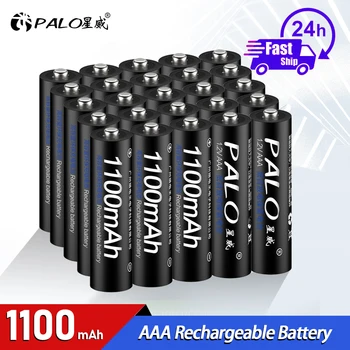 PALO 1.2 V AAA Akumulators Ni-MH 1,2 V 1100mAh 3A Uzlādējamos Akumulatorus, Akumulatoru Smart Lādētājs Tālvadības Rotaļlieta