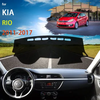 Par Kia Rio Lepnums 2011 2012 2013 2014 2015 2016 2017 Paneļa Dash Mat Pārsegs Saules Ēnā Paklāju Russian Version Auto Piederumi