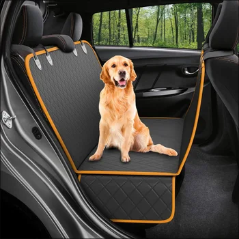 Pet Car Seat Cover Suns Automašīnas Gaisa Spilvena Ūdensizturīgs Pet Ceļojumu Suņu Iejūgs Guļamtīkls Automašīnas Aizmugures Sēdekļa Spilvena Suns Drošības Josta