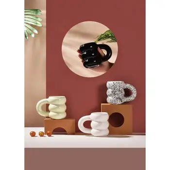 Radošā Krāsains Mich Keramikas Krūzes Piena Tēja, Kafija, Sula, Ūdens Kausa Mājas Biroja Drinkware