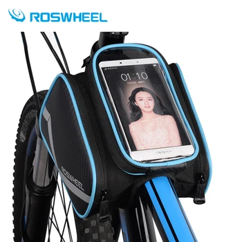 ROSWHEEL 6.2 Collu ūdensizturīgu tālruni, touch screen velosipēdu somas priekšējā rāmja top tube soma ceļu MTB kalnu velosipēdu, Velo accessorie