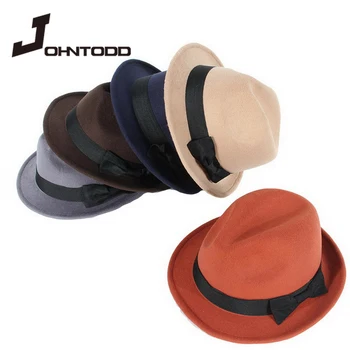 Rudenī un ziemā jauns retro vīriešu cepure Fedoras high top džeza pleds cepuri pieaugušo top hat klasisko versiju galvassegu cepuri Britu loku