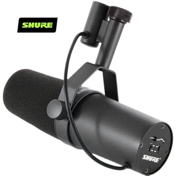 SHURE MV7 enkura mikrofons iebūvēts austiņas, USB dinamisko mikrofonu piemērots live ierakstu un dublēšanas iekārtas mikrofons
