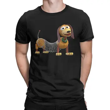 Smieklīgi Slinky Suns Disney Rotaļlietu Stāsts T-Krekli Vīriešiem O Kakla Kokvilnas T Krekls Ar Īsām Piedurknēm Tees Drukāts Apģērbs