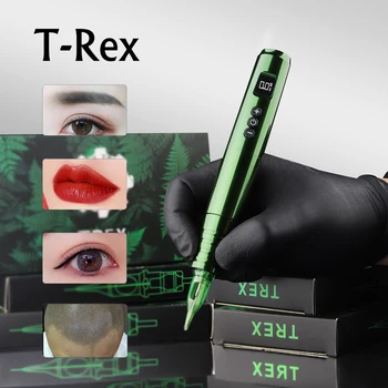 T-REX Bezvadu Tetovējums Mašīna Pildspalva Pastāvīgais Uzacu Grims tetovējums Spēcīgs Coreless Mehānisko Ātri Charge1200mAh Litija Akumulators
