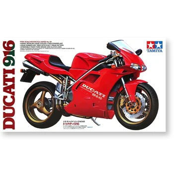Tamiya 14068 1/12 Mēroga Ducati 916 Super Bike Motociklu Displejs Kolekcionējamu Rotaļlietu Plastmasas Montāžas Ēkas Modelis, Komplekts