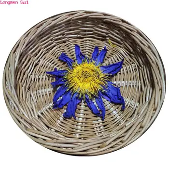 Top Dabas Blue Lotus Sausie Ziedi Nymphaea Molīnijas Kaltēti Ziedi