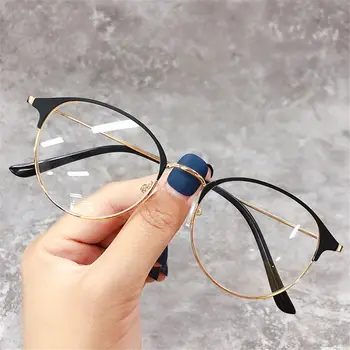 Unisex Metāla Kārtas Rāmja Brilles Classic Optiskās Brilles, Ultravieglajiem Tuvredzība Brilles Redzes Aprūpes Brilles Brilles -10~-40